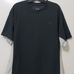 Champion Dark Grey White Dry Mesh Workout T Shirt